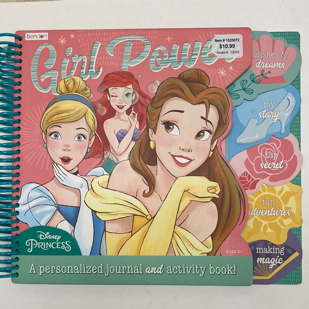 🎉10 for $10🎉Disney Princess Personalized Journal and Activity Book